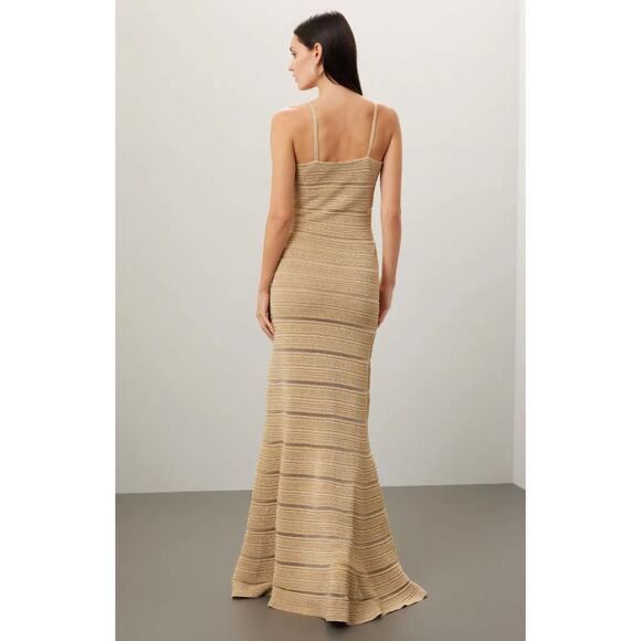 Hervé Léger Gold Metallic Bandage Gown - Picture 4 of 11
